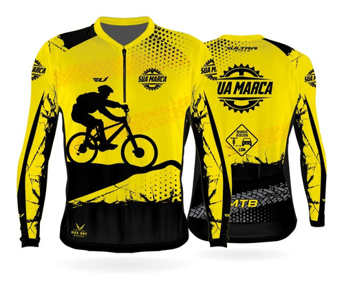 Camisa Longa De Ciclismo Dry-fit Bike Personalizada