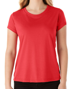 Camiseta básica gola redonda babylook